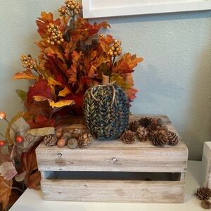 Chunky Knit Crocheted Pumpkin